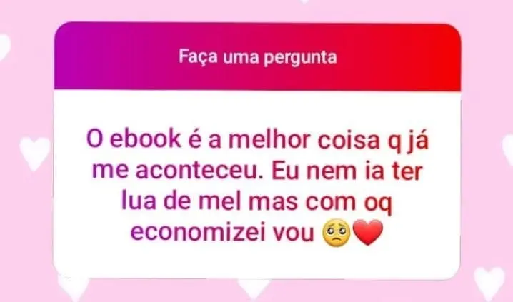 Print de WhatsApp de cliente com foto do casamento real.